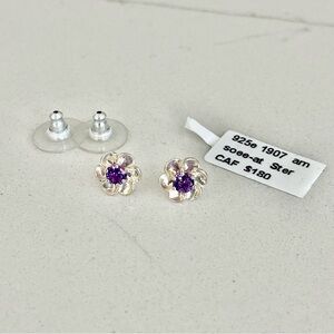 Sterling silver 925 Amethyst Earrings